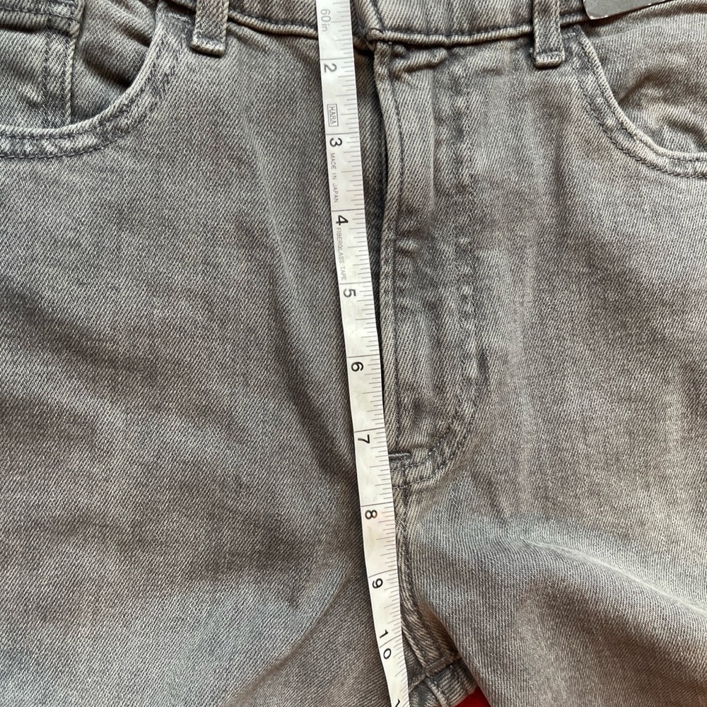 NWT EXPRESS Size 4R Women’s Grey Tapered Ankle High Rise Jeans - Picture 5 of 7